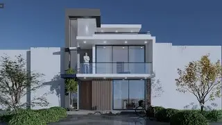 Plano de casa 7x10 metros con 3 Habitaciones
