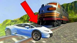 Cars vs Rails – BeamNG Drive