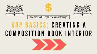 KDP Basics: Creating a Composition Book Interior (Two Methods) | Low & No Content Book Publishing 📚