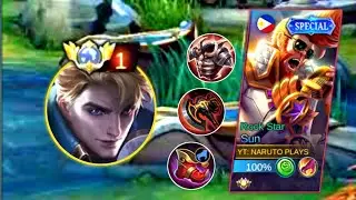 GREAT! WAR AXE IS BACK TO META! | SUN BUILD AND EMBLEM 2023 | MLBB