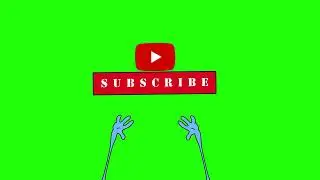 Subscribe Button green screen [No Copyrights]