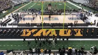 Iowa Hawkeye Marching Band Fight Song @ Women's Basketball Crossover @ Kinnick Stadium Caitlin Clark
