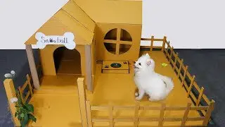 DIY Making A Beautiful House For Snowball Dog- DIY Dog Toys
