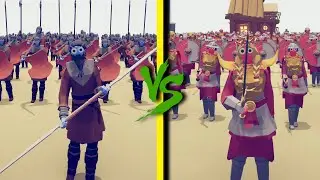 FOOTMAN ARMY vs MEDIEVAL ARMY - Totally Accurate Battle Simulator TABS