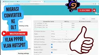 Migrasi Converter ke OLT - Buat Vlan PPPoE & Vlan Hotspot