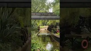 The rapids at Alton towers starting up