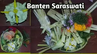 BARU!! Membuat jaje samuh dan banten Saraswati