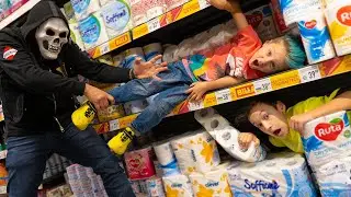Экстремальные ПРЯТКИ в Супермаркете! 24 часа в Магазине!