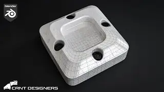 How to create cylindrical boolean on edge _ blender subdivision surface modeling