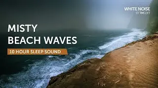 Misty Rain & Waves - 10 Hours Sleep Sound - Black Screen
