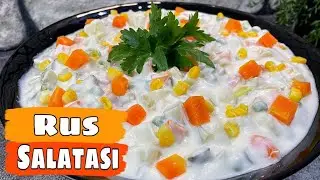 BU TARİF REKORA KOŞAR LEZZET GARANTİLİ SALATA TARİFİ ✅ RUS SALATASI TARİFİ  ✋YOĞURTLU SALATALAR 😍