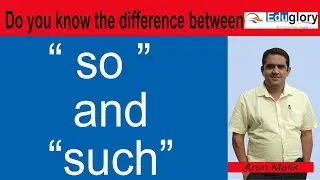 So  & Such- know the difference