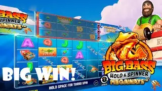 Big Bass Hold & Spinner Megaways slot (Pragmatic Play) Gameplay, Free Bonus Spins and Mega Win!