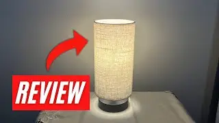 Need Ambient Lighting? | Lifeholder Wooden Fabric Table Lamp Review & Demo