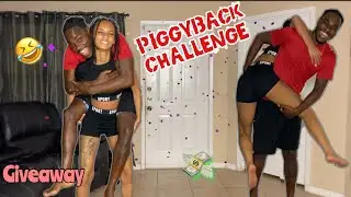 COUPLES PIGGYBACK CHALLENGE(LIFT AND CARRY CHALLENGE) | GIVEAWAY