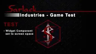 Unreal Engine - Test Healthbar Widget Component on Screen Space