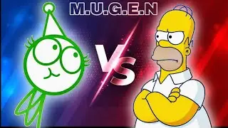 MUGEN - Lord Tourettes vs Homer Simpson 
