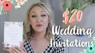 $20 WEDDING INVITATIONS | Lolly Design Co. | Laura-Lee