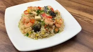 Cómo hacer arroz de mariscos