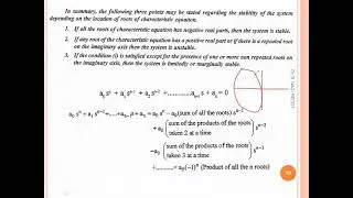 Conclusive summaries to determine the stability using location of poles