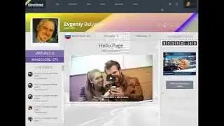 Cоциальная сеть WaveScore • регистрация • профиль • страница приветствия