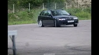 E46 Touring ESS Supercharged drift testing