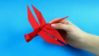 How to make a paper dragonfly. Origami dragonfly - tutorial