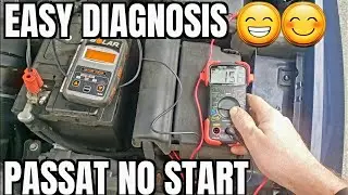 Volkswagen Passat No Start Diagnosis How to Check Battery Wires Alternator Starter Ignition Switch