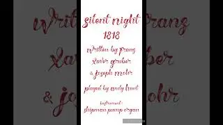 Silent Night - Played On My Shipman Pump Organ