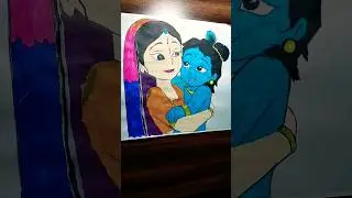 how to draw krishna with yashoda maiya❤️ 