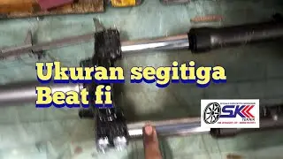 Beat Fi motorbike triangle size.