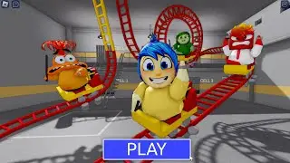 INSIDE OUT 2 Roller Coaster BARRY Full Game Walkthrough #roblox