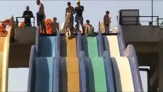 Adult slides at the water Park Berdyansk 1