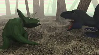 t-rex vs triceratops