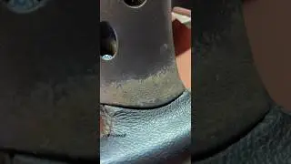 Приглаживание шва, очень важный момент😏 Перешитый руль KIA Sportage