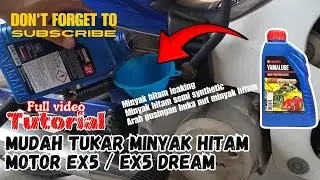 Cara tukar minyak hitam EX5 l Full Video Tutorial