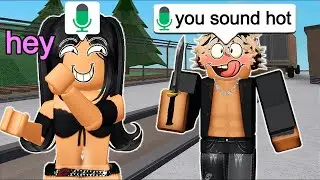 GIRL VOICE TROLLING In Roblox MM2 VOICE CHAT...