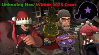 TF2 Unboxing: 100 New Winter 2023 Cases! Pure Skill!? Actually got an Unusual Hat!