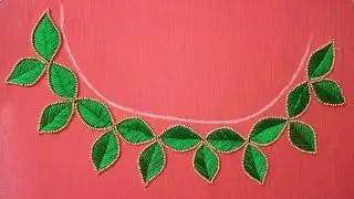 Embroidery  design using normal needle