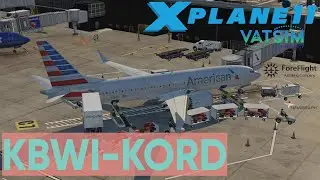 BOEING 737 MAX8 ZIBO+MAX TEAM DESIGN /KBWI-KORD /  XPLANE 11 & MSFS2020 VATSIM FOREFLIGHT  ESPAÑOL