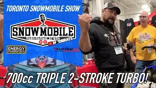 200HP TRIPLE 2 Stroke TURBO SRX700 | Red Neck Dirty Hands Toronto Snowmobile Show 2024