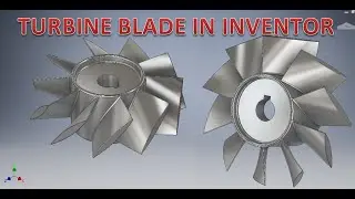 Turbine Blade design in Autodesk Inventor 3d || Inventor Drawings Tutorials || Inventor 3d Cad