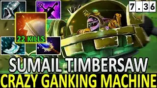 SUMAIL [Timbersaw] | Crazy Ganking Machine | Aggressive 22 Kills | Dota 2 | Pro Gameplay | Highlight