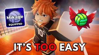 Using Mikage In Ranked And Dominating | Volleyball Legends