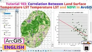 Correlation Between Land surface Temperature LST and NDVI