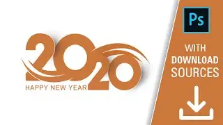 Happy New Year 2020|Text Effect in Photoshop