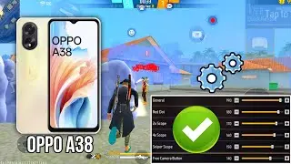 Oppo A38 free fire sensitivity setting ⚙️ | Oppo A38 free fire headshot setting ⚙️