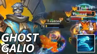 CAN'T ESCAPE MY GALIO TAUNT | WILD RIFT GAMEPLAY