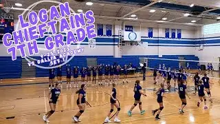 Logan Chieftains vs Gallia Academy 7th Grade Volleyball 9-26-2023 Set 1