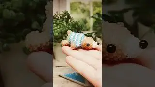Прлцес создания амигурми мишки из бисера ) Оцените мои старагия 🥰😌#рекомендации